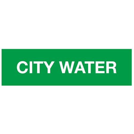 ANSI Pipe Markers City Water - Pk/10